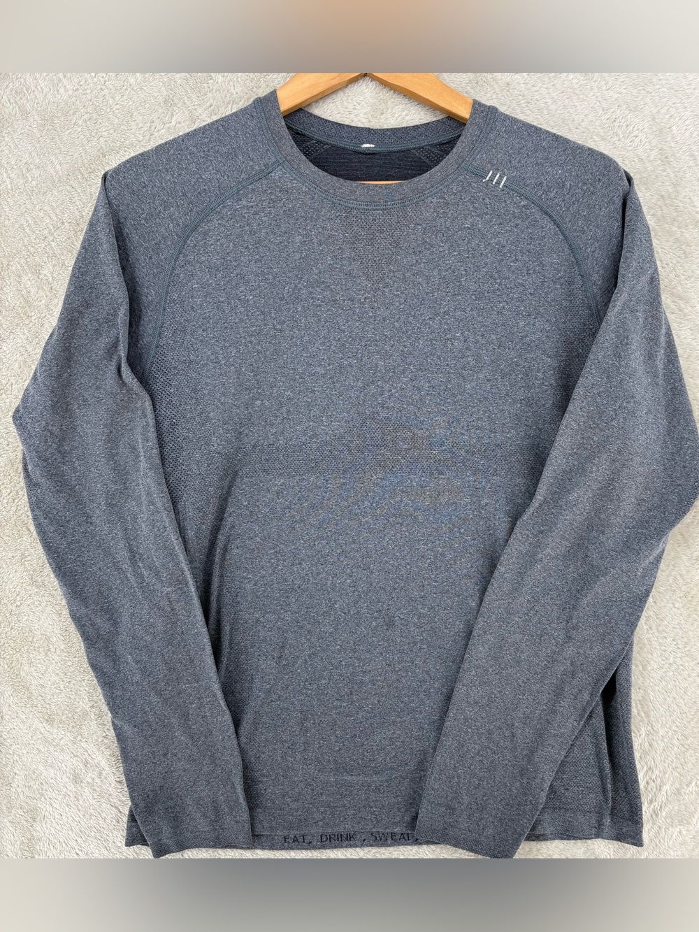 Lululemon Metal Vent Tech Long Sleeve Shirt Gray Heather Men's Athletic Running